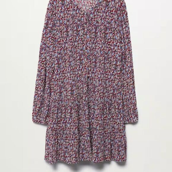 Mango‎ Floral print dress Red 2 NWT IN PACKAGING - Picture 7 of 11